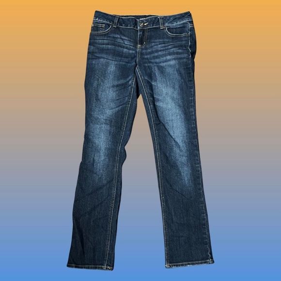 Maurice’s Dark Wash Straight Leg Jeans Size 7/8 - Picture 1 of 5